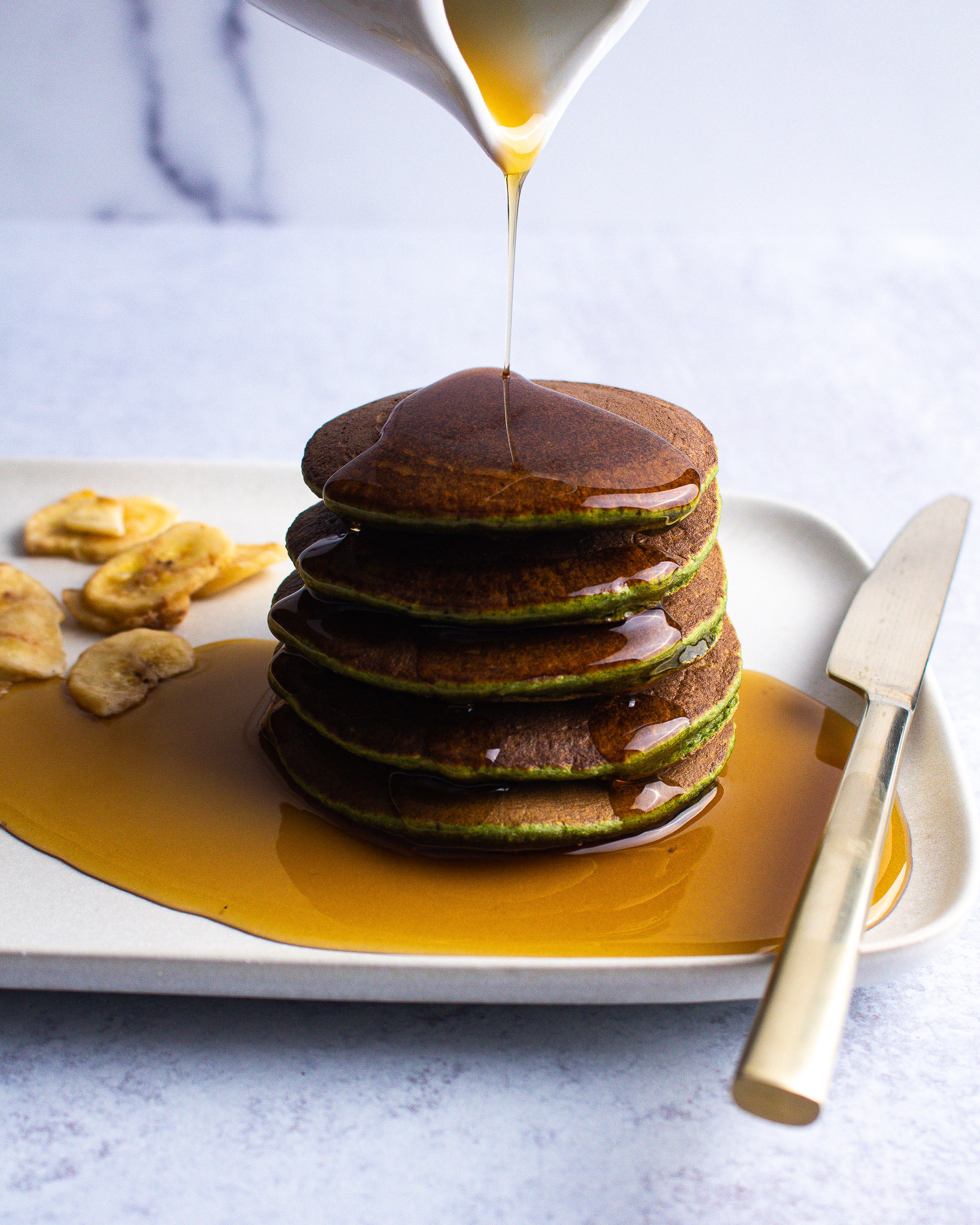 Banana Spinach Pancakes