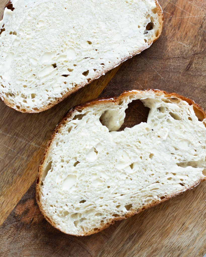 bread for the avocado toast breakfast sandwich