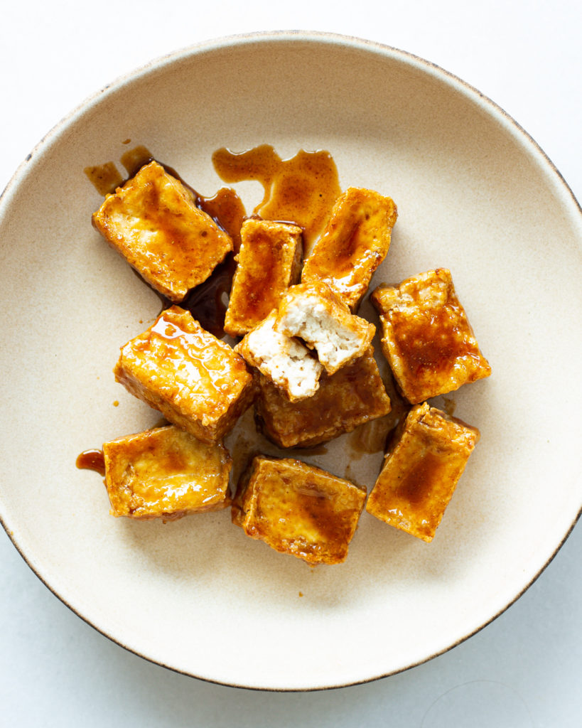 honey coriander tofu wings recipe by Justine Snacks