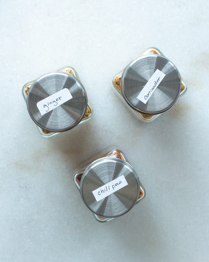 spices for the honey coriander tofu wings