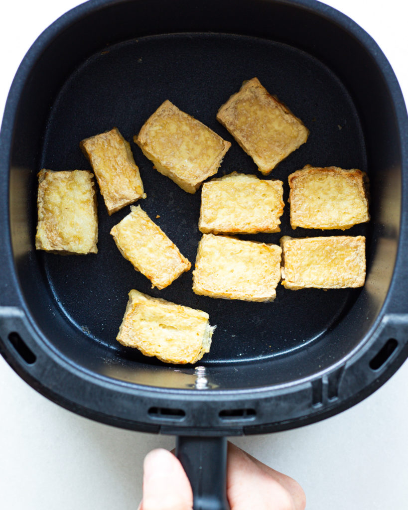 crispy tofu wings in the air fryer