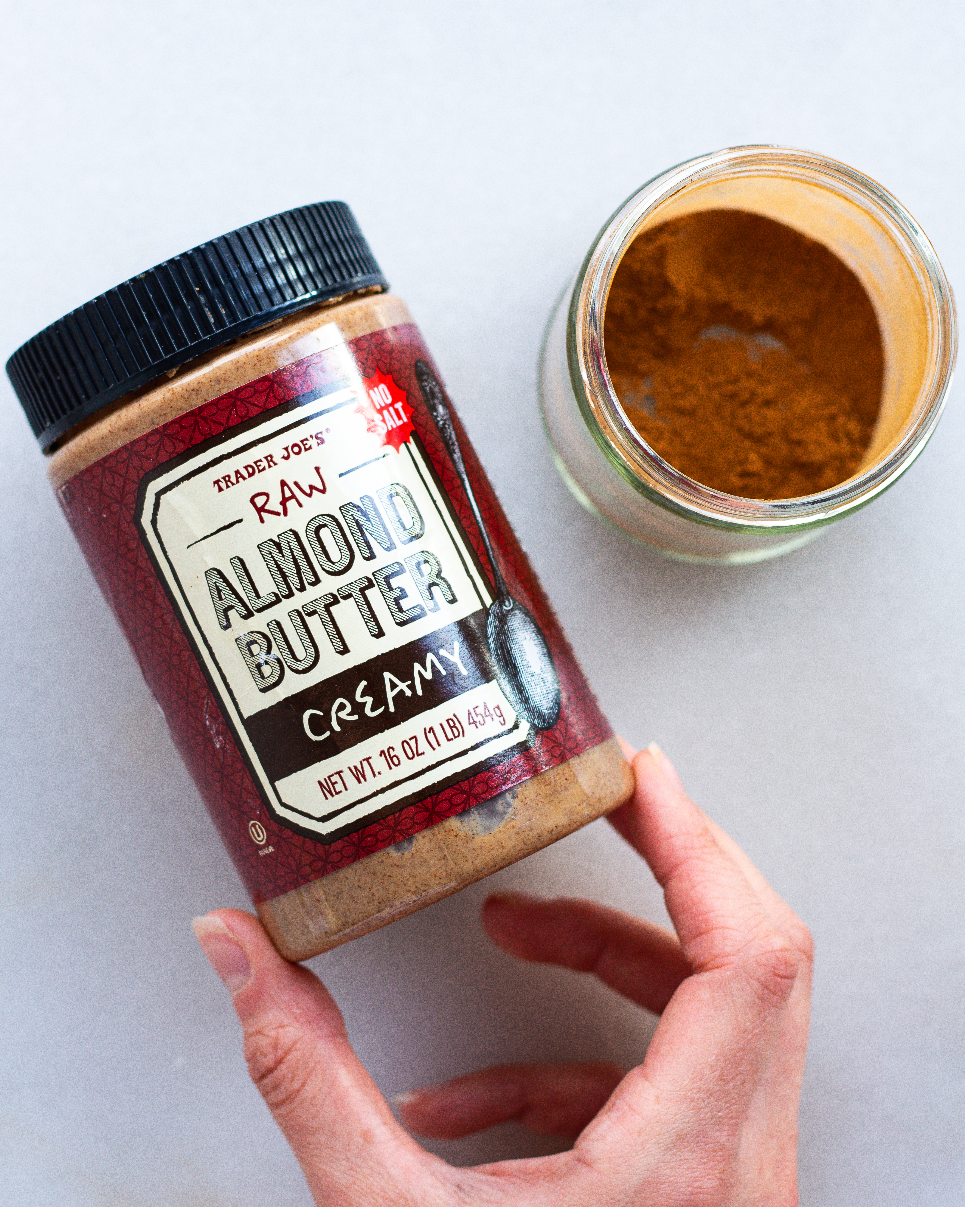 almond butter and cinnamon