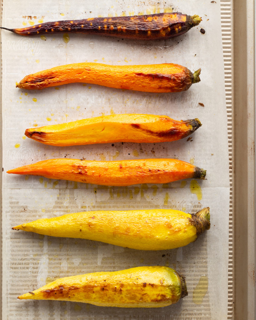 roasted whole carrots