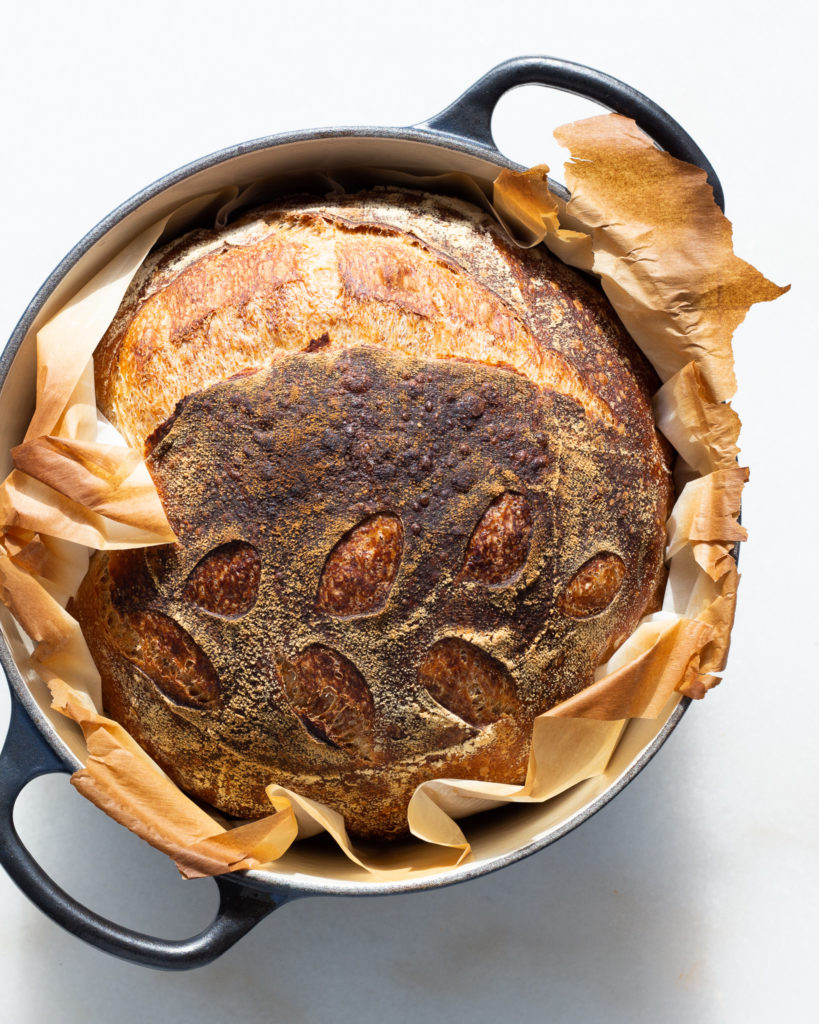 sourdough in dutch oven