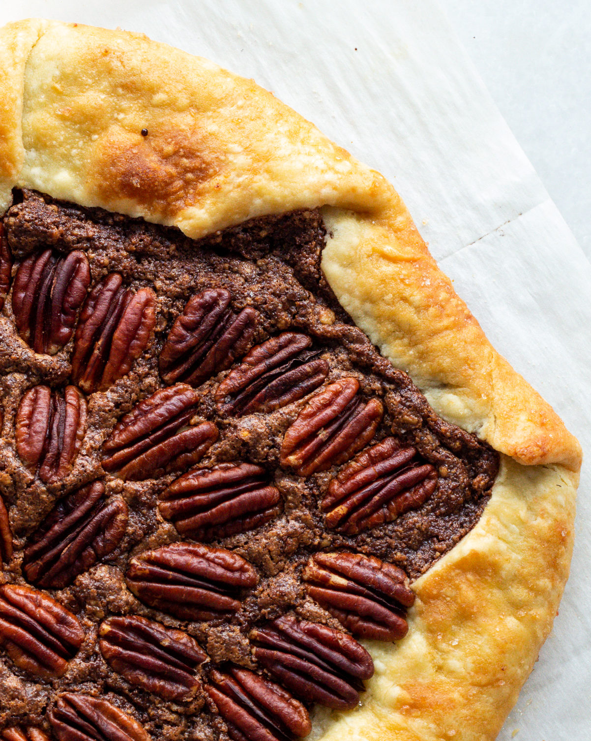 finished Red Wine & Chocolate Pecan Galette
