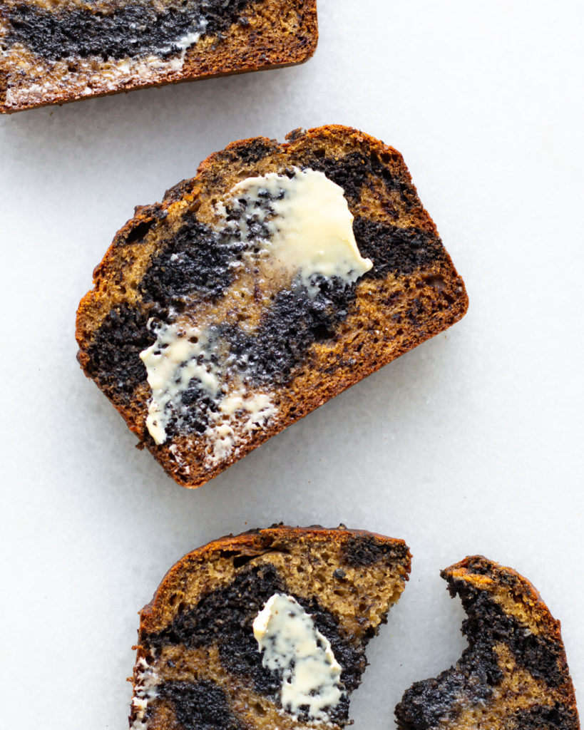 finished Brown Butter & Black Sesame Banana Bread