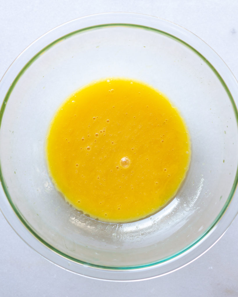 melted butter and beaten egg