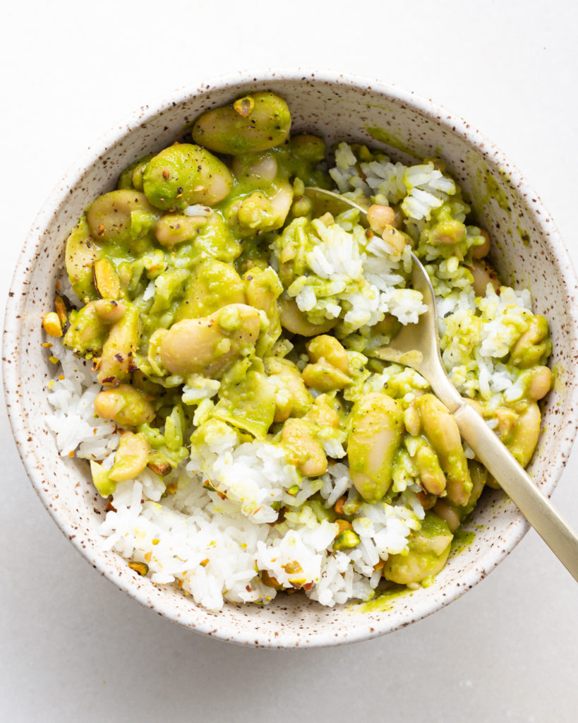 finished Basil Oil Beans