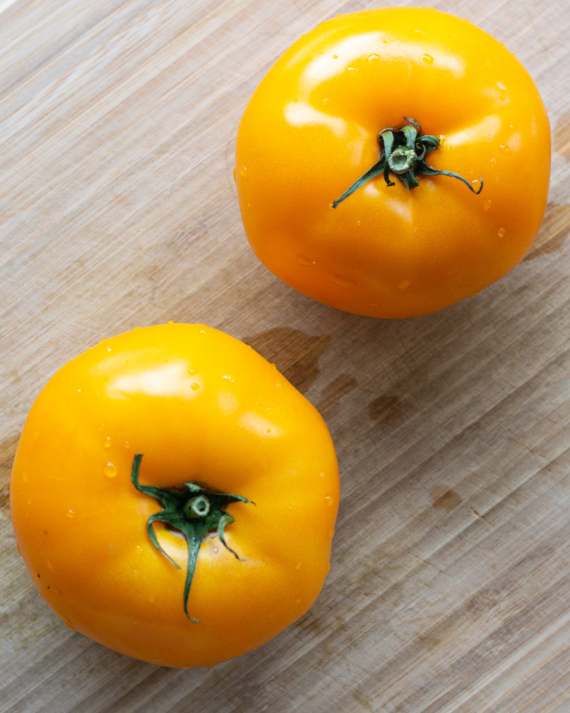 Golden heirloom tomatoes