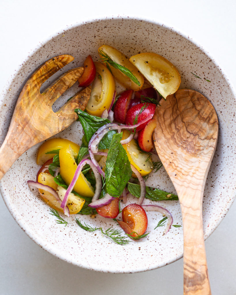 Tomato salad in bowl