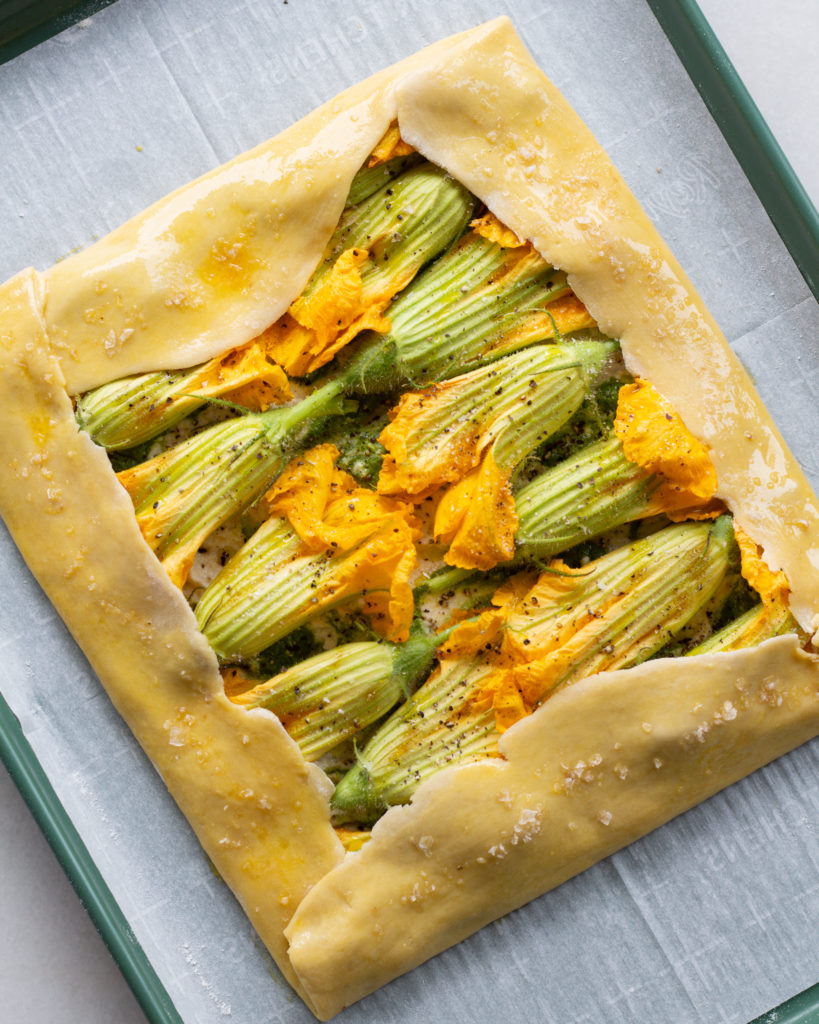 Tart ready to go in oven