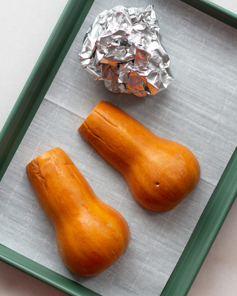 Honeynut squash prepared to roast