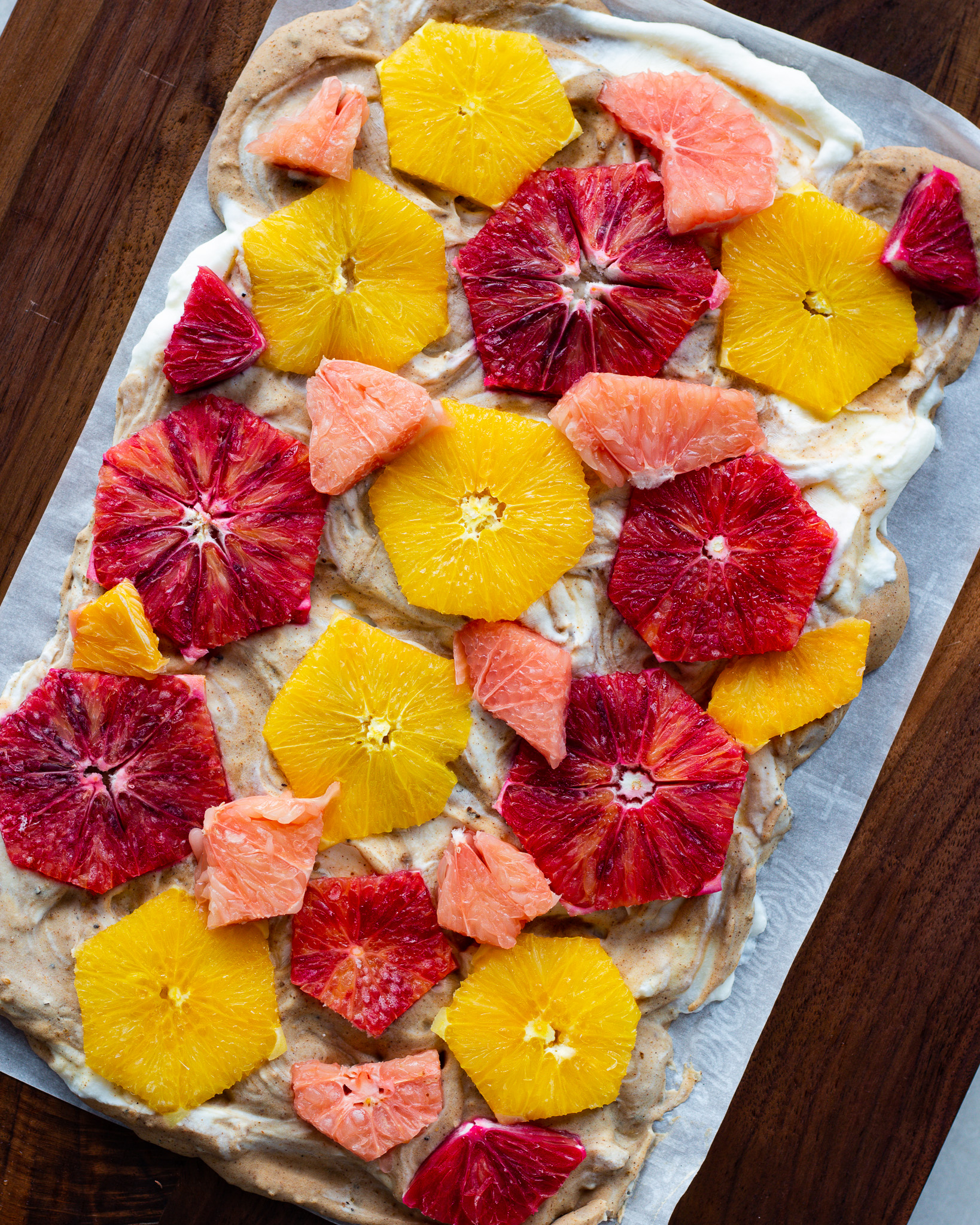 Frozen Citrus Yogurt Bark