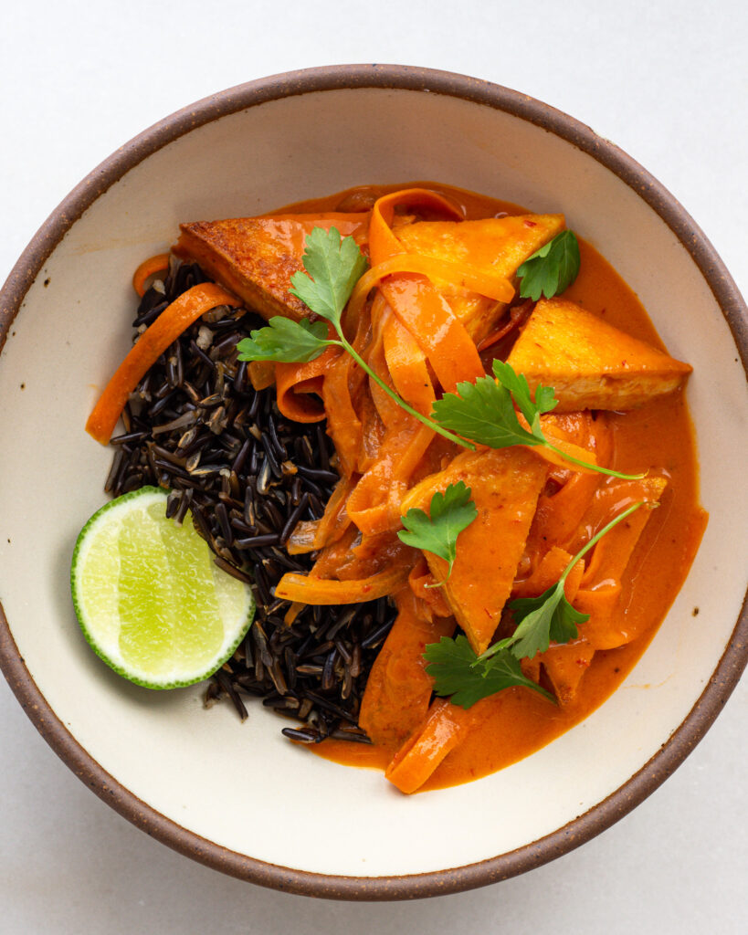 Chipotle Red Pepper Tofu in a bowl