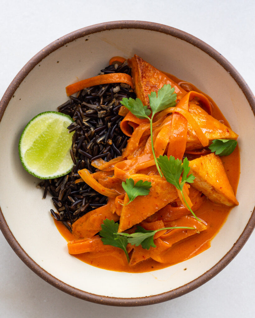 Chipotle Red Pepper Tofu in a bowl