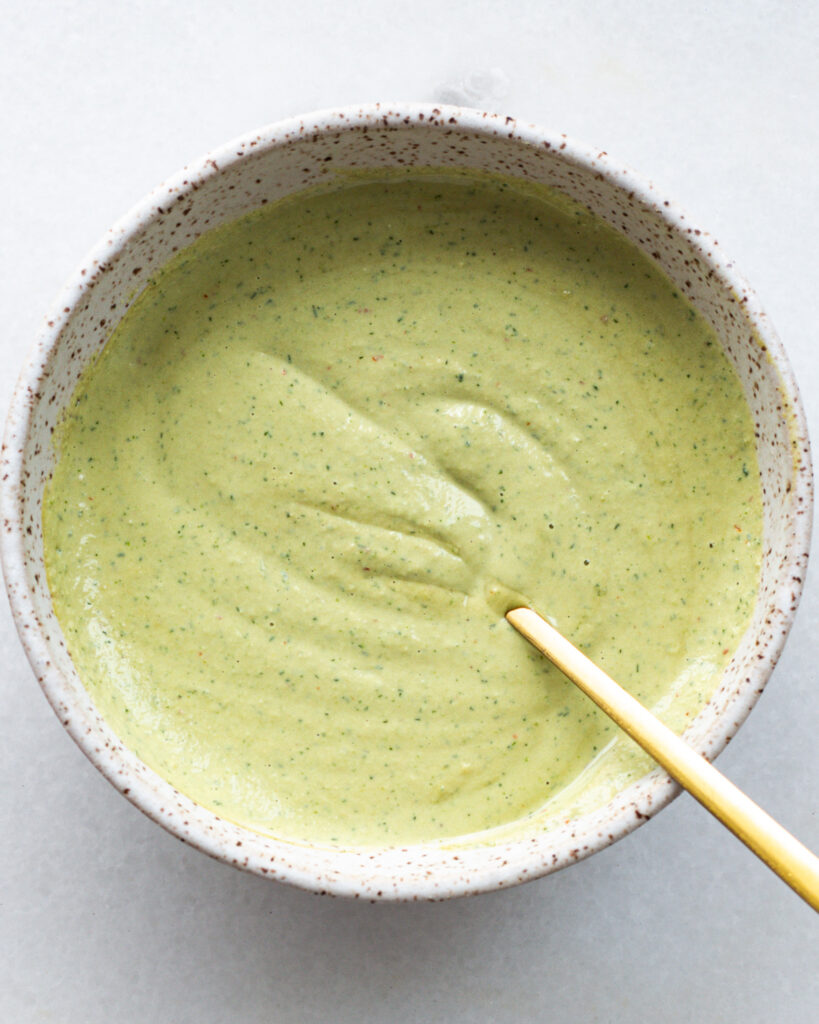 Blended tonnato in bowl