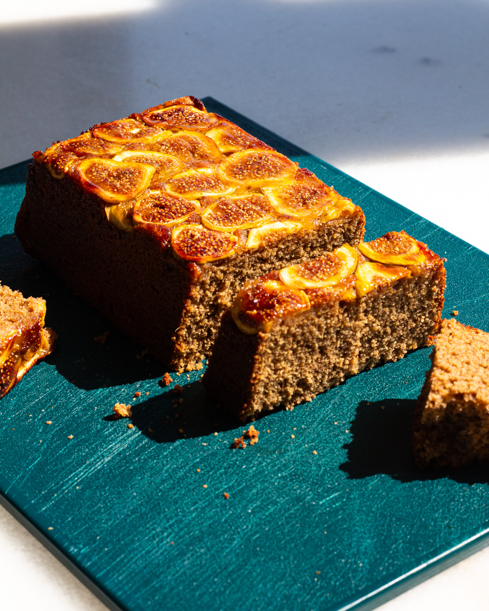 Fig Upside-Down Cake with Brown Butter & Rye