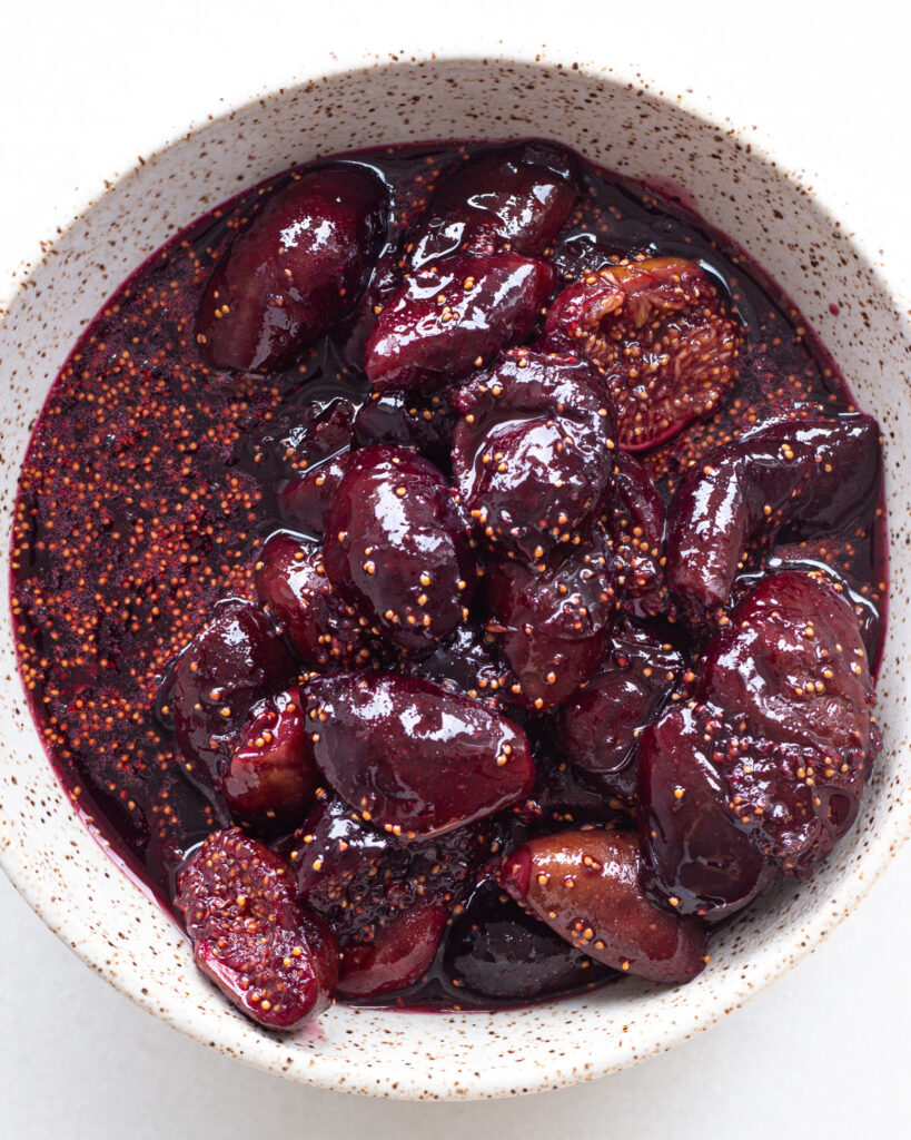 Cooked down figs
