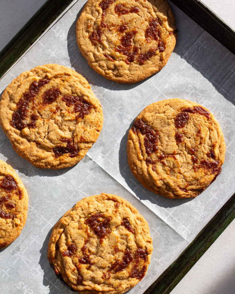 Finished Pumpkin Miso Caramel Cookies