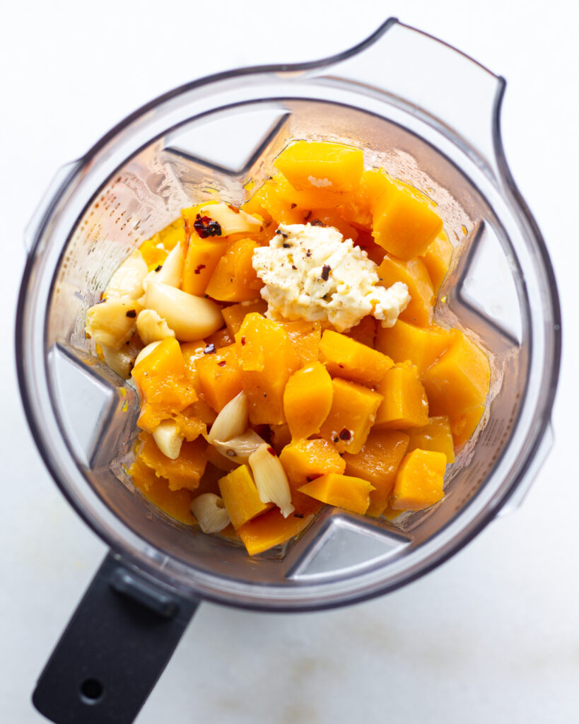 ingredients added to blender