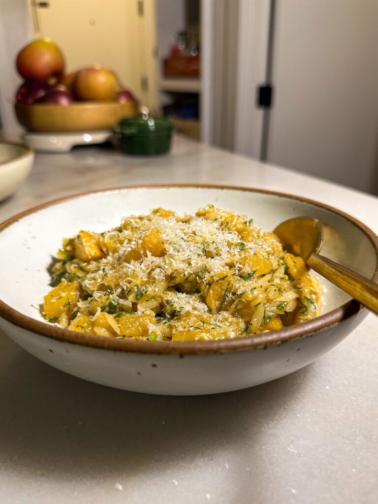 Brown Butter Rutabaga Orzo