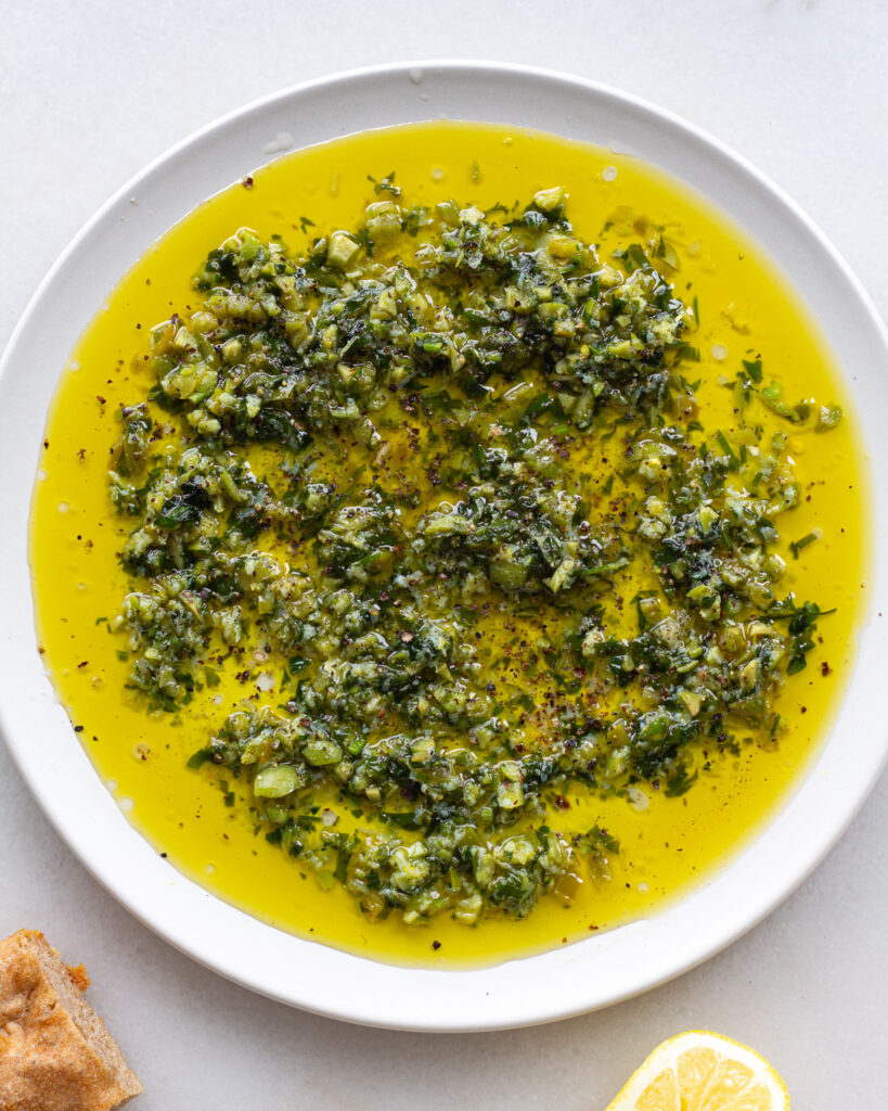 Sizzled Jalapeño Dipping Oil