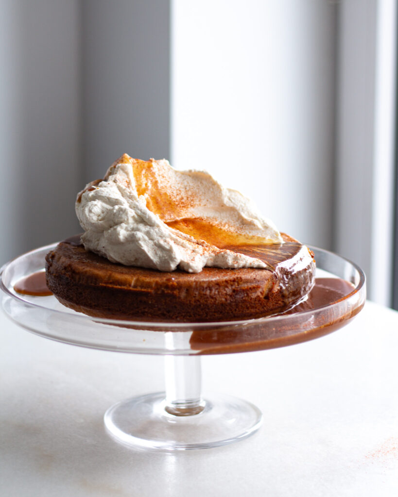Sweet Potato Cake with Smoked Paprika Caramel