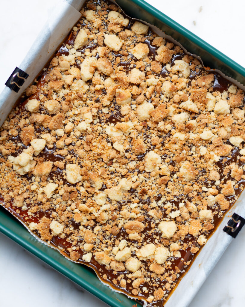 Finished pumpkin bars before being sliced