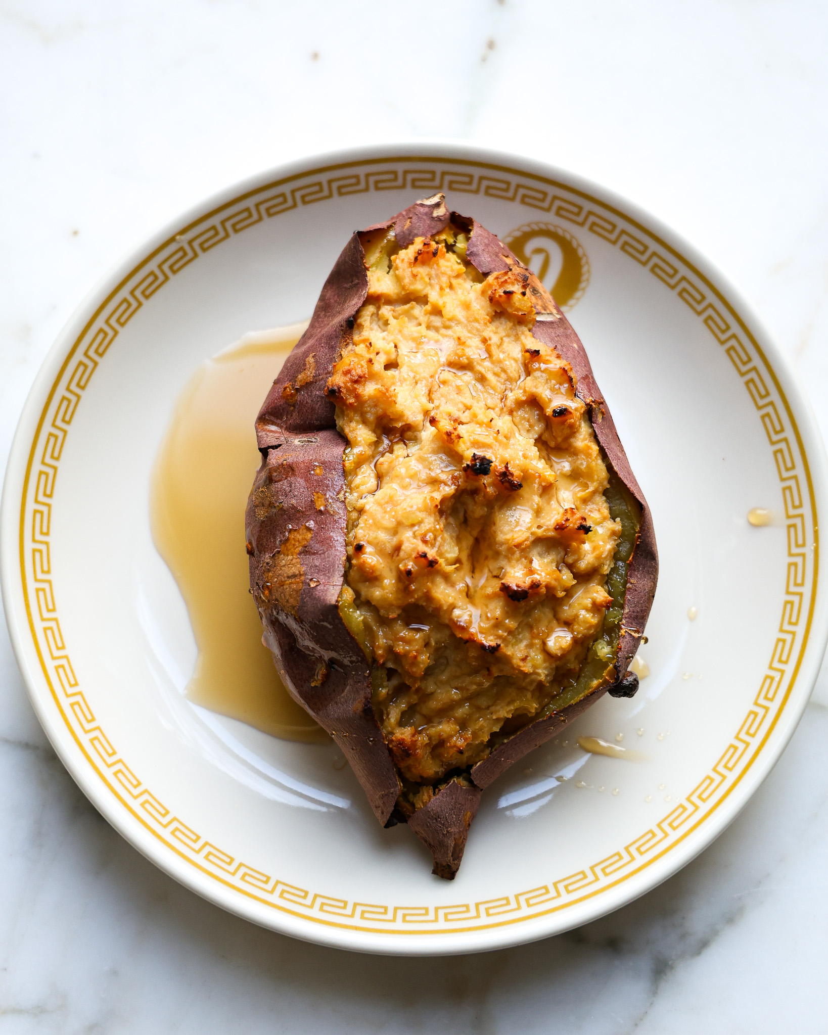 Twice-Baked Japanese Sweet Potatoes