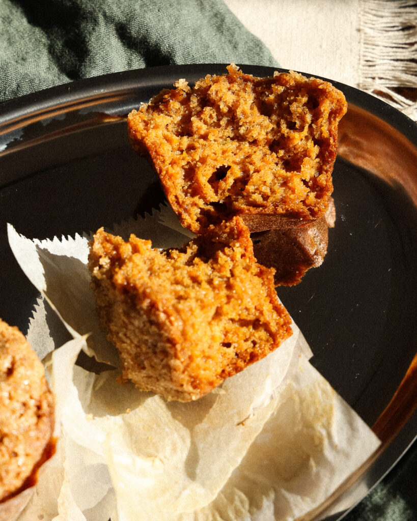 Moist carrot muffins
