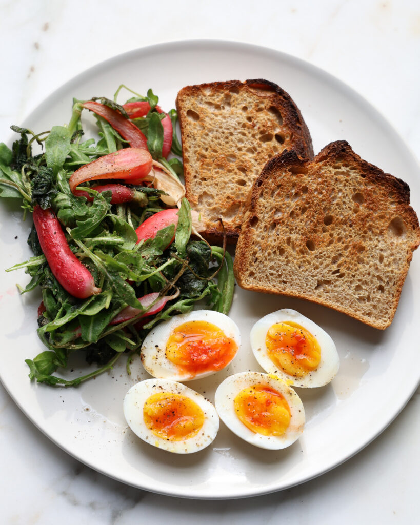 radishes in browned butter and lemon 