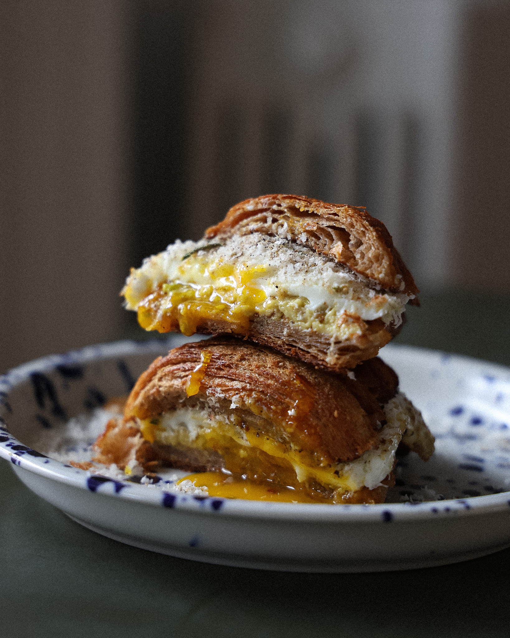 Cacio e Pepe Egg Sandwich
