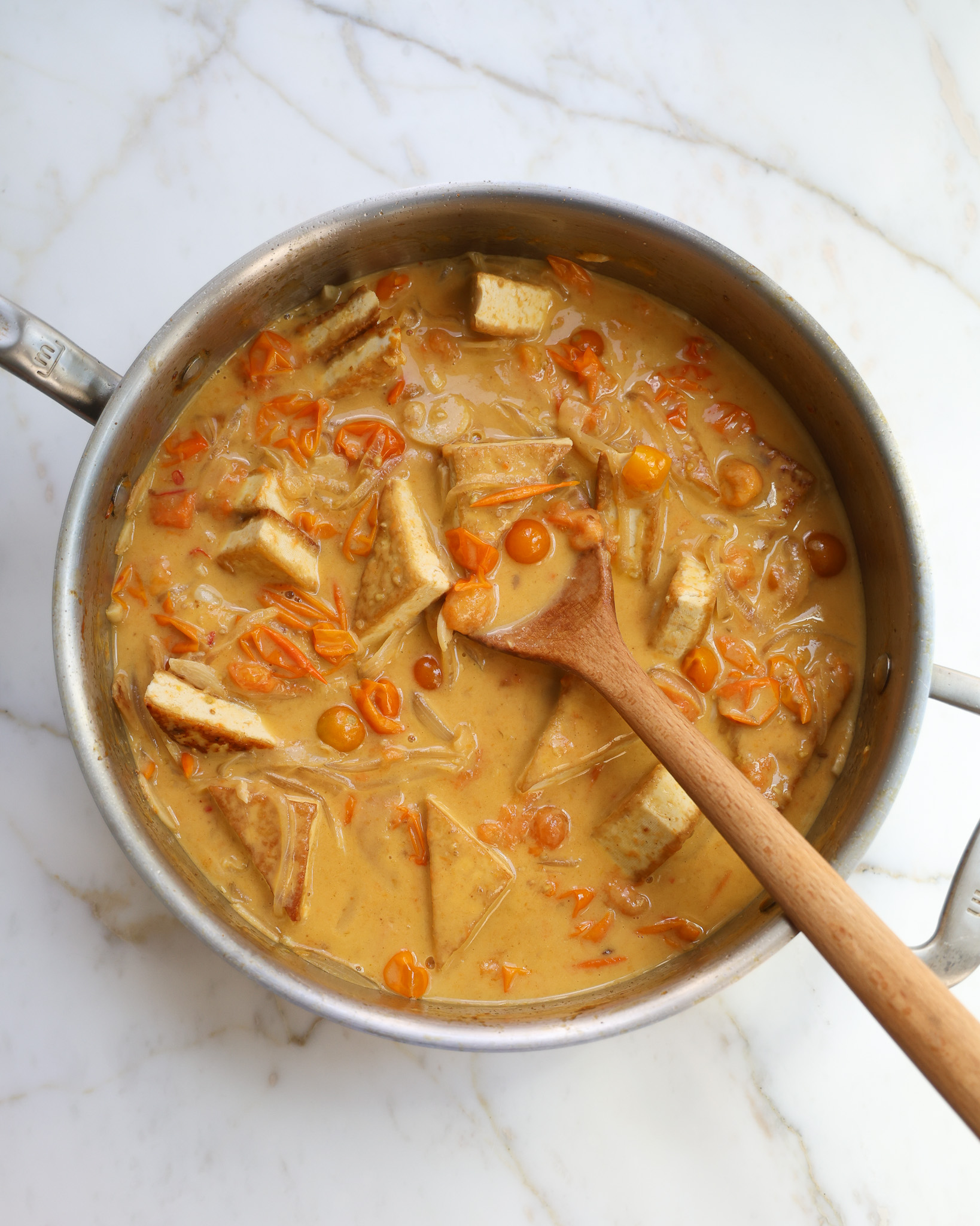 Sungold Tomato Tofu Curry