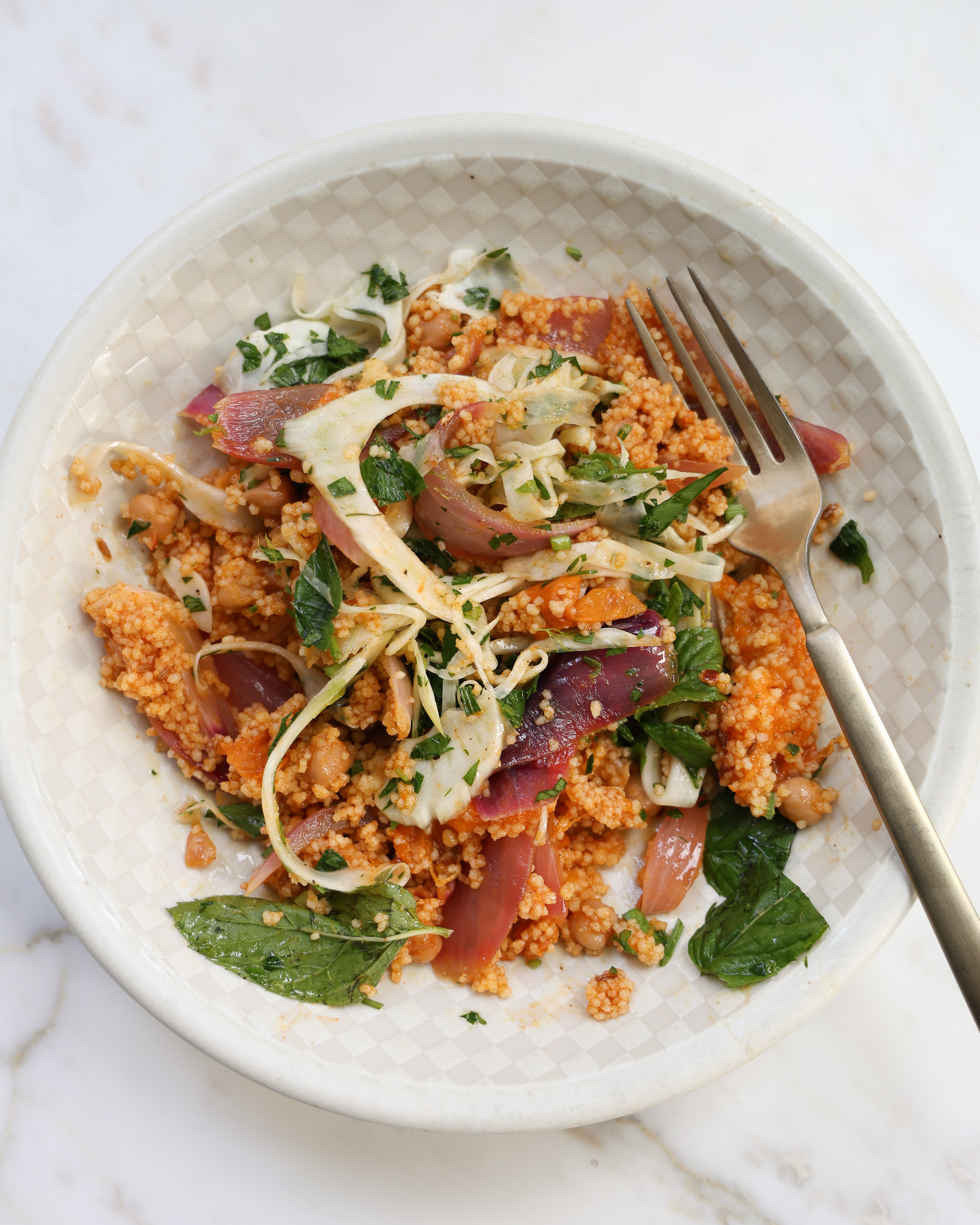 Spiced Apricot & Red Onion Couscous Salad