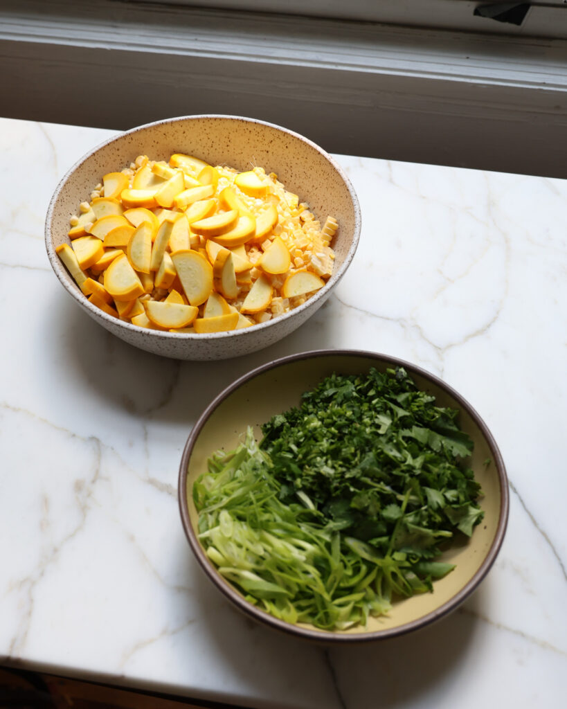 ingredients for this summer corn salad