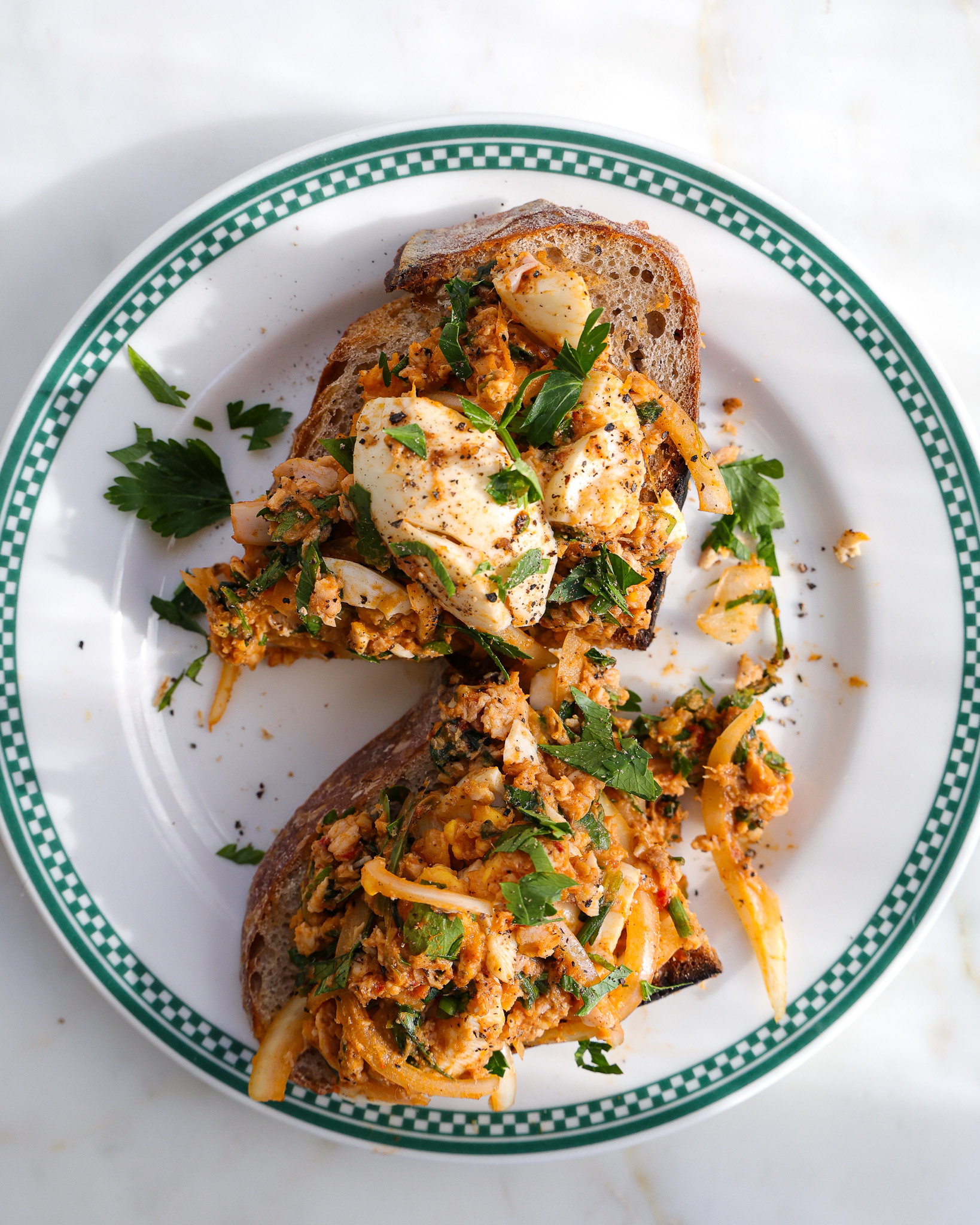 Red Chimichurri Egg Salad