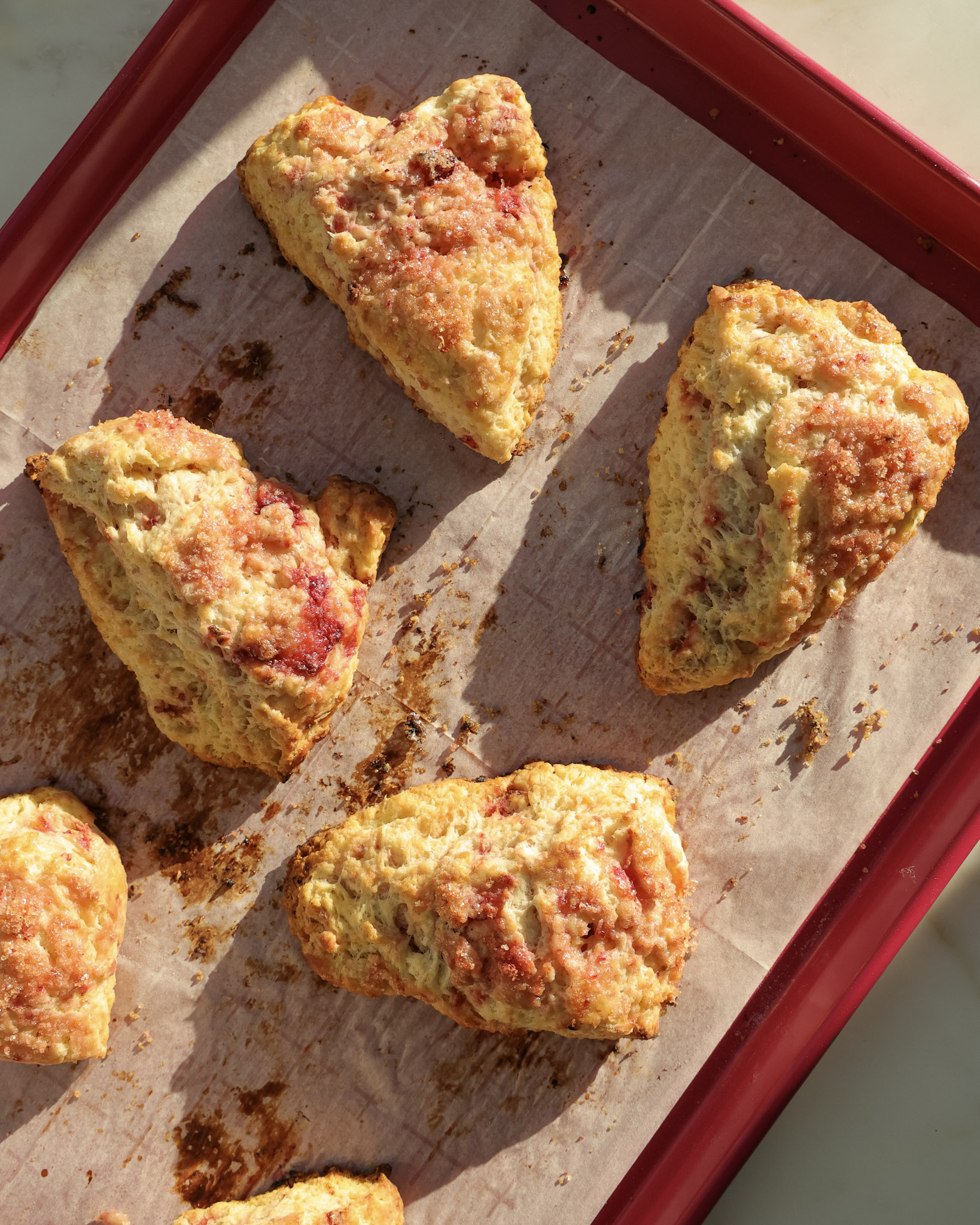 Strawberry and Raspberry Scones