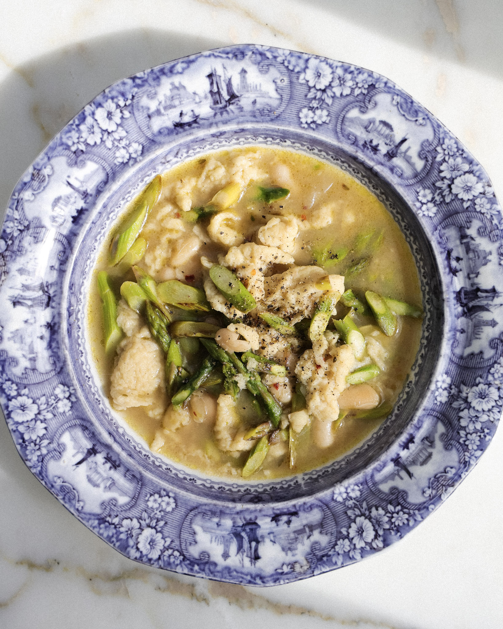 Lemon Asparagus Spaetzle