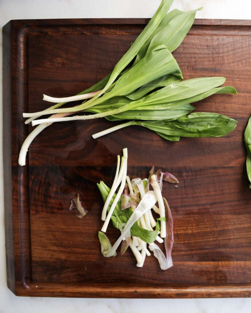 ramps on a cutting board.