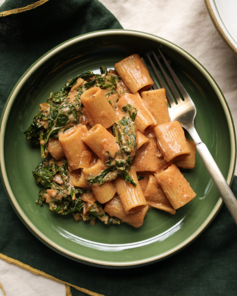 Creamy Tofu Pasta with Kale