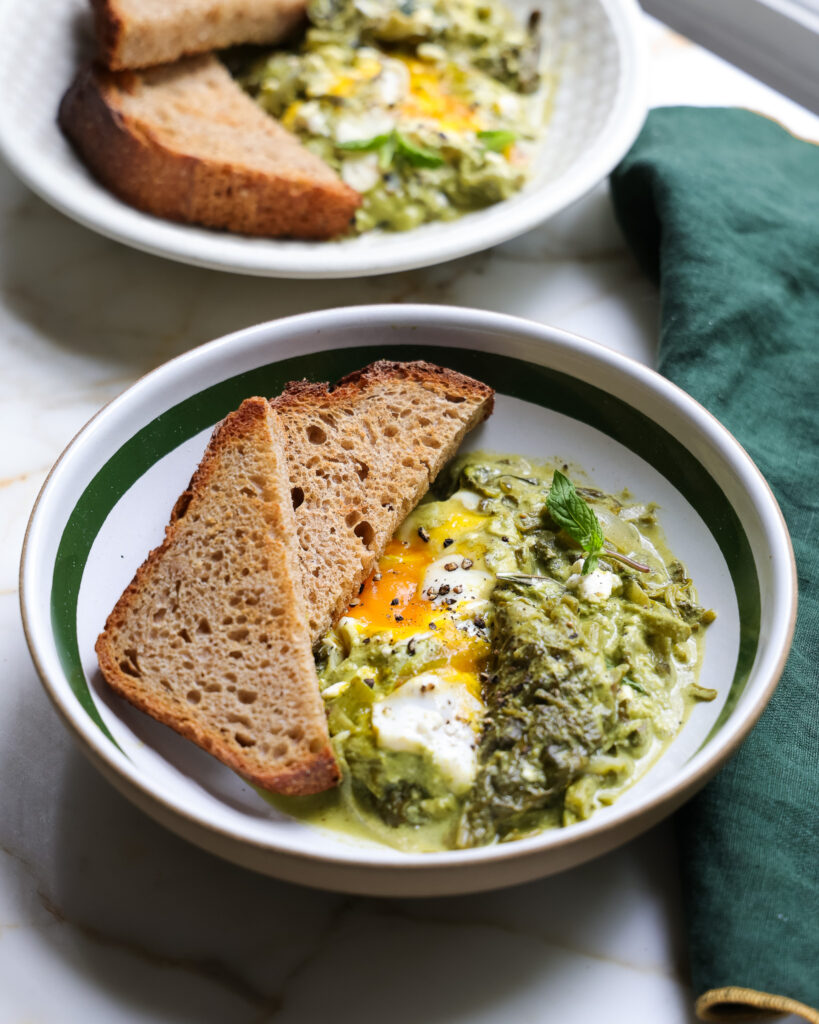 a bowl of shakshuka