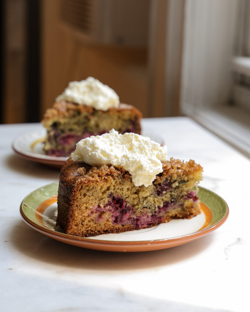 Blackberry Basil Limeade Cake