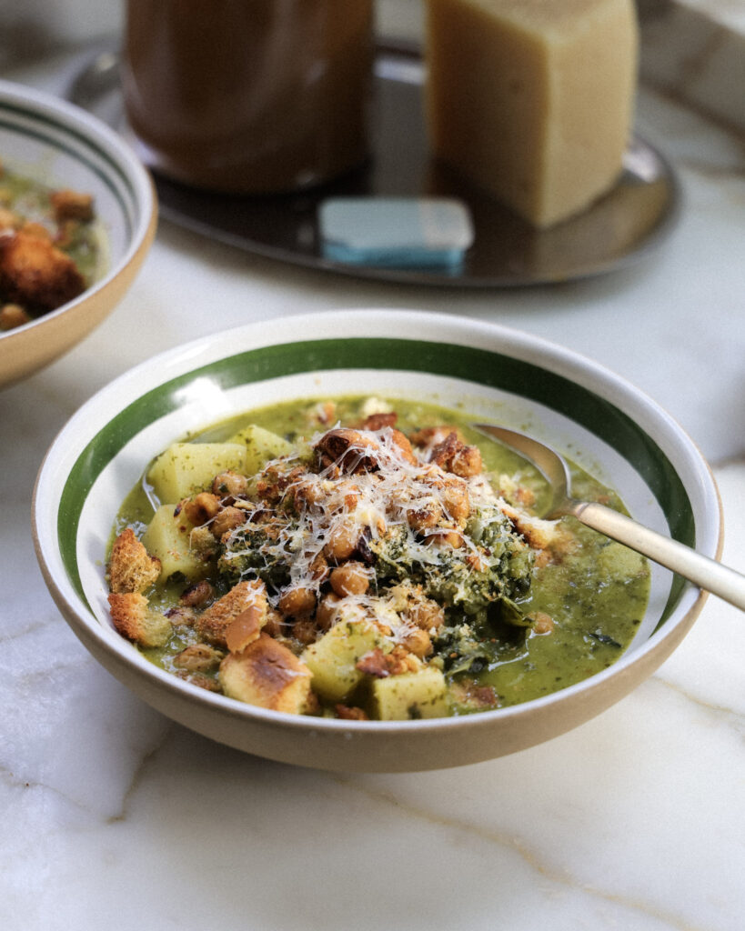 Caesar Salad Bean Soup
